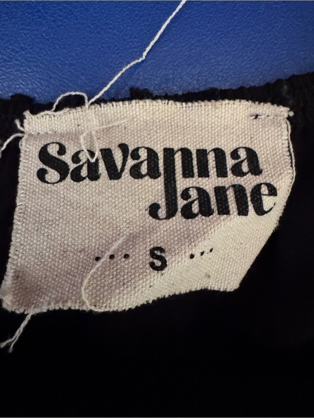 Savanna Jane Black Swiss Dot Floral Embroidered Boho Blouse Size S - Picture 4 of 5